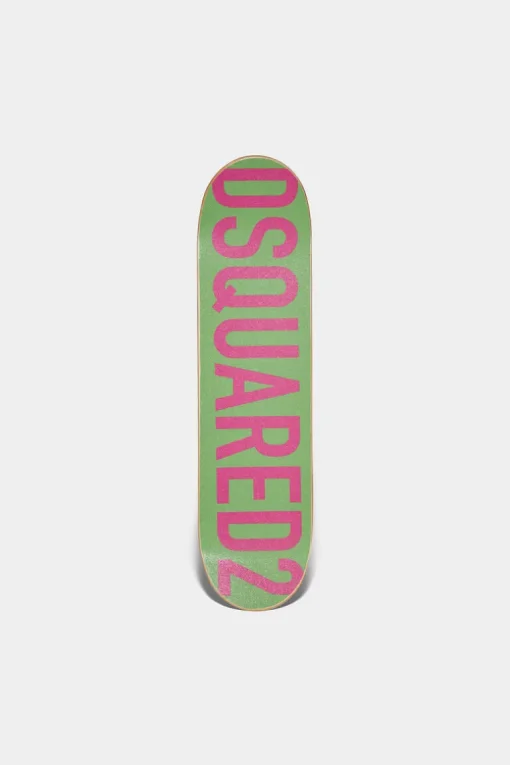 All Over D Neon Skateboard
