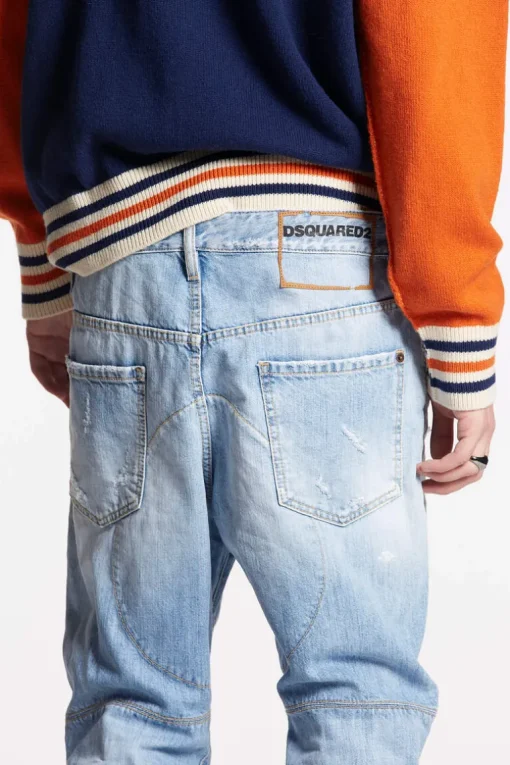 Beverly Hills Light Wash Tailored Combat Jeans