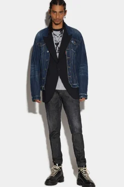 Black Clean Wash Skater Jeans