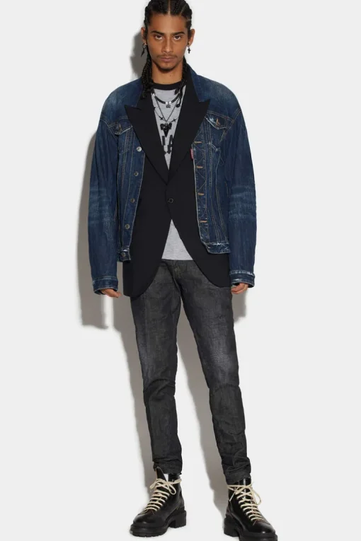 Black Clean Wash Skater Jeans