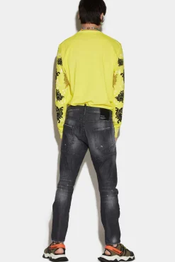 Black Easy Wash Tidy Biker Jeans