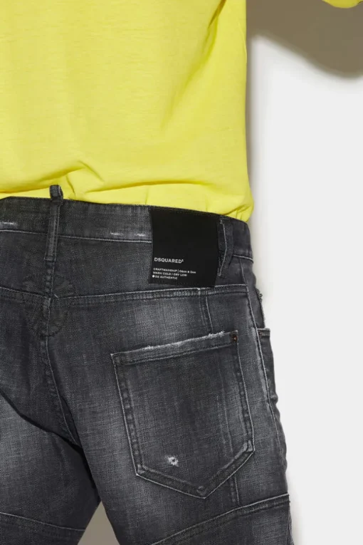 Black Easy Wash Tidy Biker Jeans