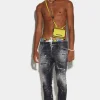 Black Orange Spots Wash Super Twinky Jeans