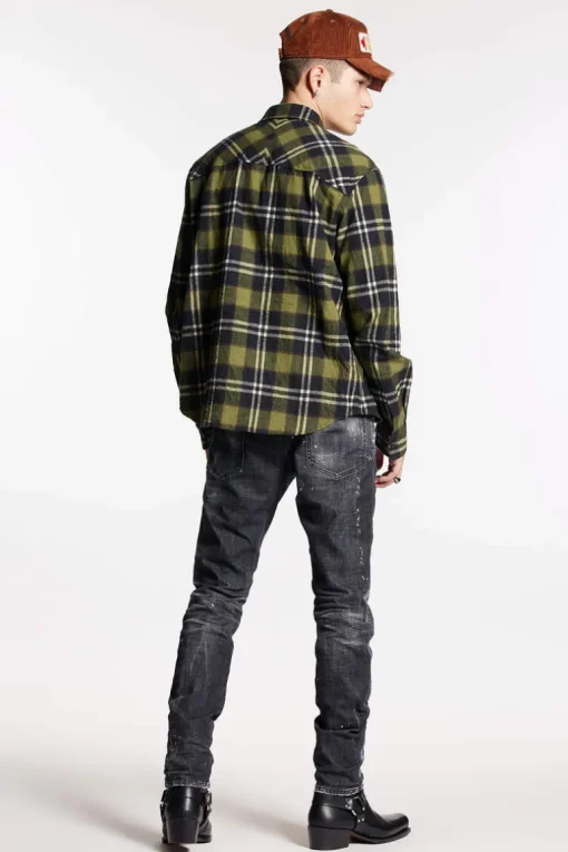 Black Ripped Wash Cool Guy Jeans