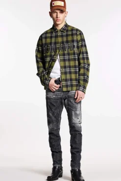 Black Ripped Wash Cool Guy Jeans
