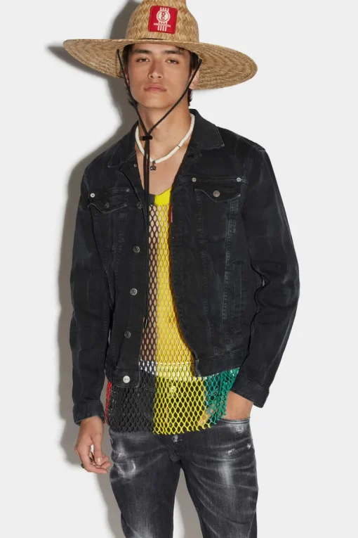 Black Smoke Bull Wash Dan Jean Jacket