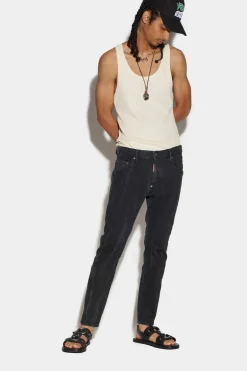 Black Smoke Bull Wash Skater Jeans