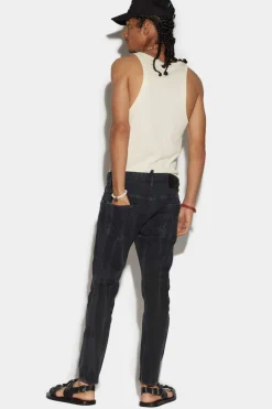 Black Smoke Bull Wash Skater Jeans