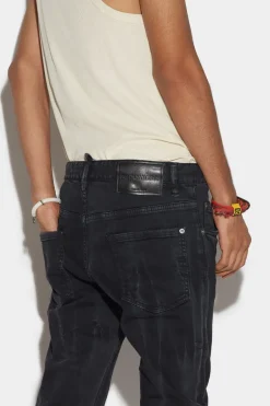 Black Smoke Bull Wash Skater Jeans
