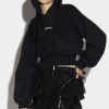 Crop Baseball Hoodie
