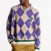 D2 Argyle Polo Knit