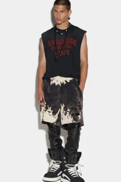 D2 Reverse Tie&Dyed Long Arnold Short