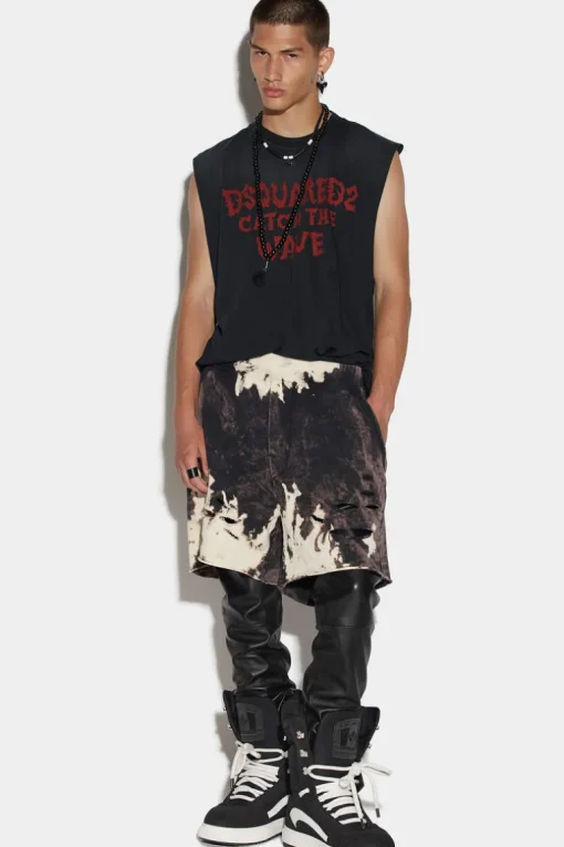 D2 Reverse Tie&Dyed Long Arnold Short
