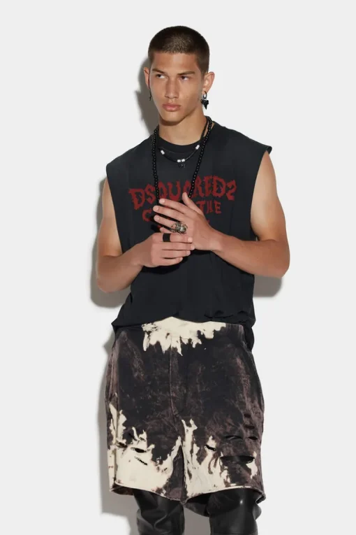 D2 Reverse Tie&Dyed Long Arnold Short