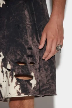 D2 Reverse Tie&Dyed Long Arnold Short