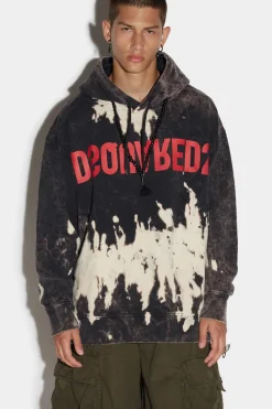 D2 Reverse Tie&Dyed Slouch Hoodie