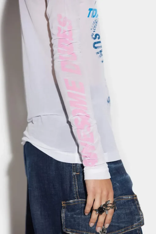D2 Wave Twins Longsleeves T-Shirt