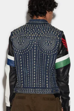 Dark Clean Wash Classic Jean Vest