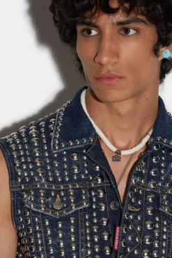 Dark Clean Wash Classic Jean Vest
