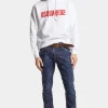 Dark Clean Wash Skater Jeans