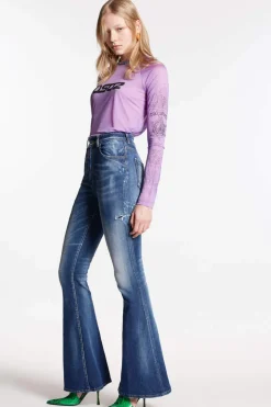 Dark Fade Wash Surfer Flare