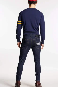 Dark Rince Wash Skater Jeans