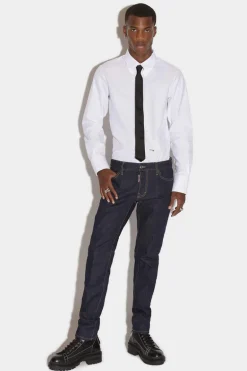 Dark Rinse Wash Slim Jeans