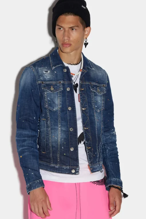 Dark Techno Surf Wash Dan Jean Jacket