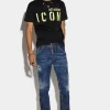 Dark Techno Surf Wash Skater Jeans