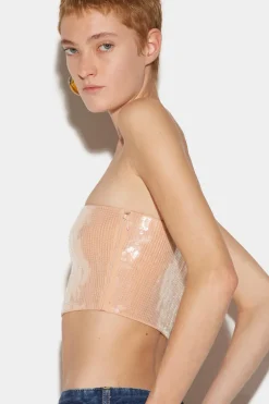 Disco Sequin Tube Top