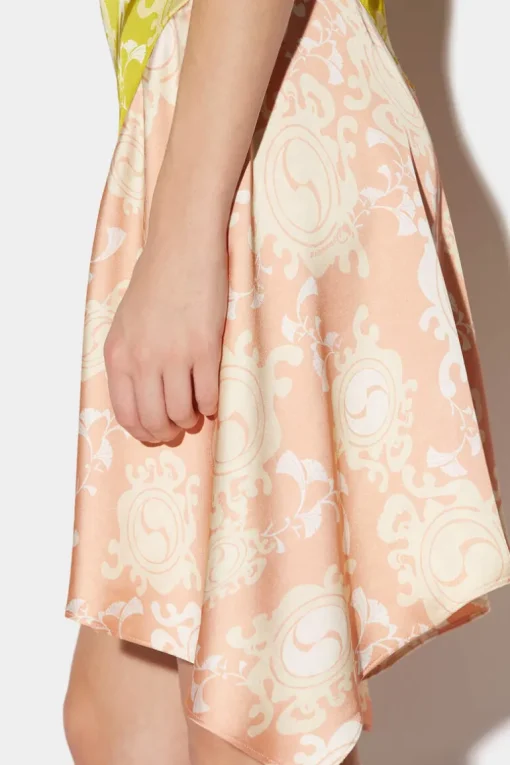 Draped Strapless Mini Dress