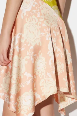 Draped Strapless Mini Dress