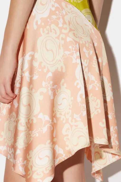 Draped Strapless Mini Dress