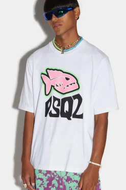 Dsq2 Fish Skater T-Shirt