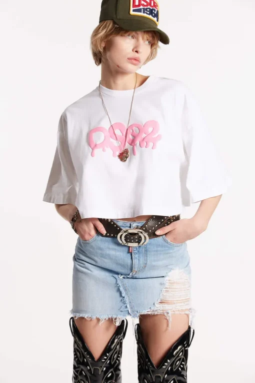Dsq2 Oversize Cropped T-Shirt