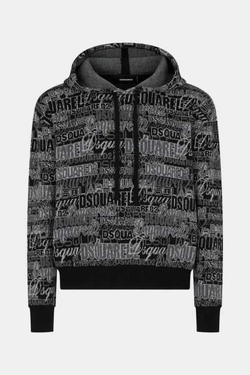 Dsquared2 Jacquard Hoodie Knit