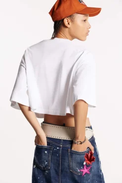 Dsquared2 Oversize Cropped T-Shirt