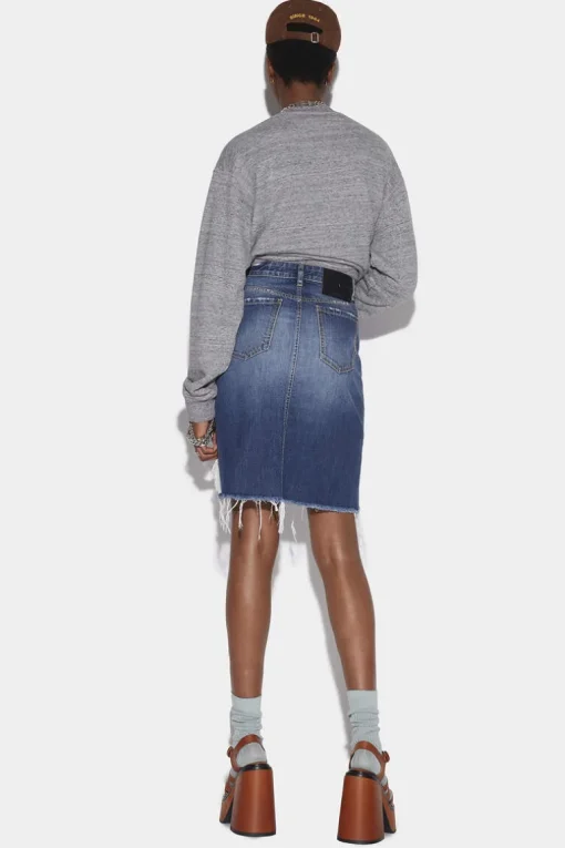 Fringed Midi Skirt