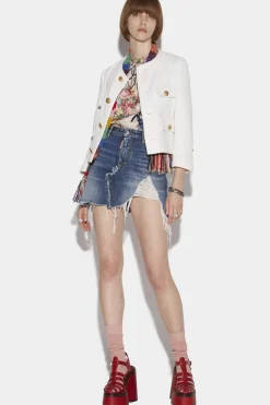 Fringed Mini Skirt