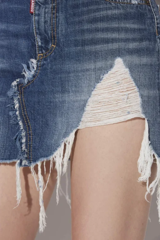 Fringed Mini Skirt