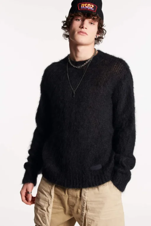 Fuzzy Crewneck Knit