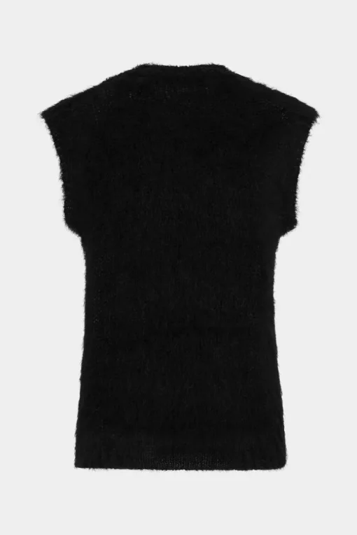 Fuzzy Vest Knit