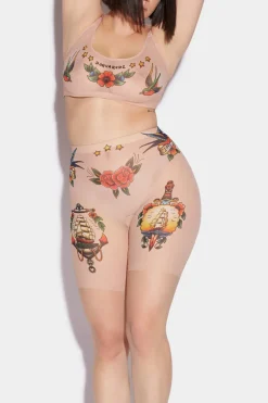 Honey Tattoo Cycling Shorts