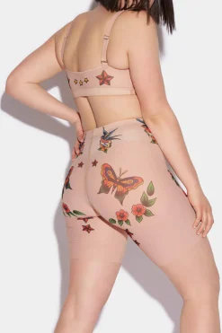 Honey Tattoo Cycling Shorts