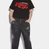 Honey Wash Curvy Baggy Jeans