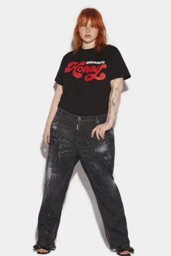 Honey Wash Curvy Baggy Jeans
