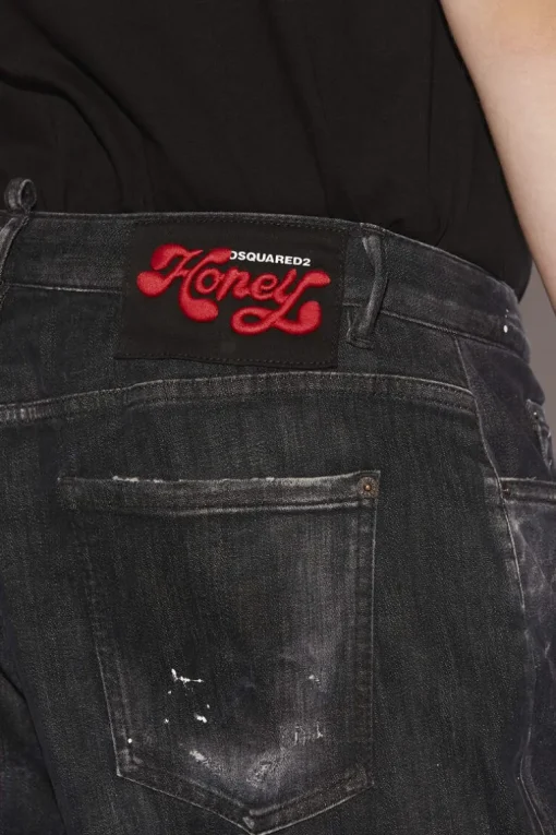 Honey Wash Curvy Baggy Jeans