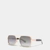 Hype Gold Black Sunglasses