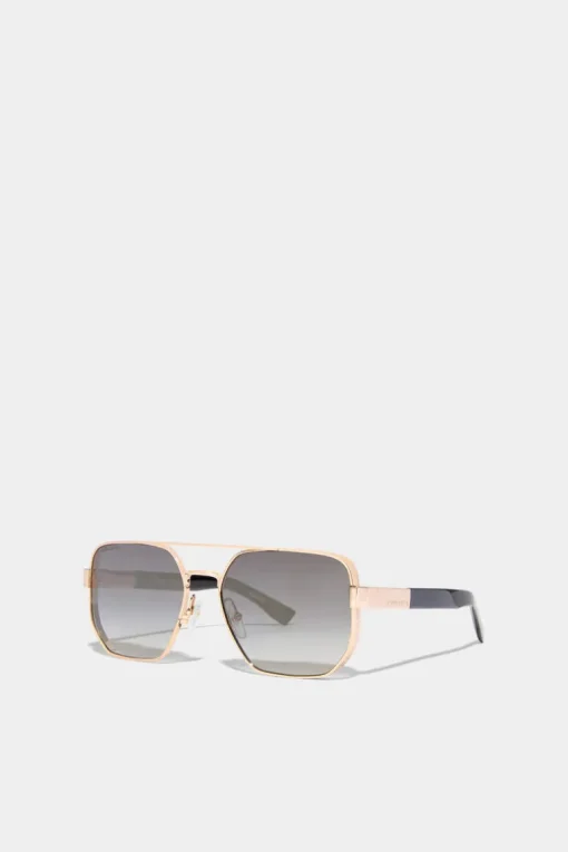 Hype Gold Black Sunglasses