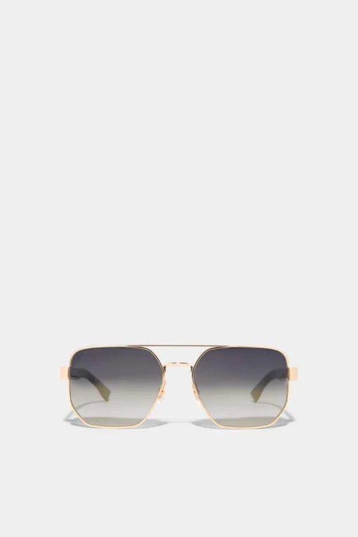 Hype Gold Black Sunglasses